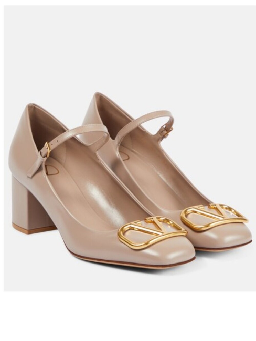 Valentino Garavani VLogo Signature Mary Jane Beige  pumps Size 39.5